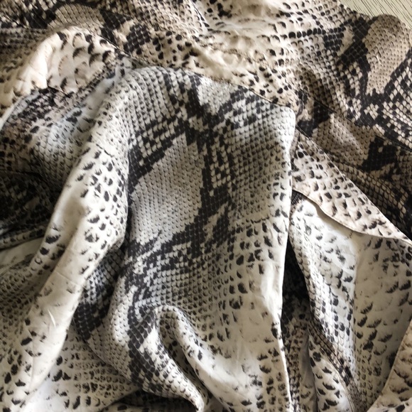 LANVIN 
snakeskin print double-breasted trench coat Size 36 - Picture 7 of 12